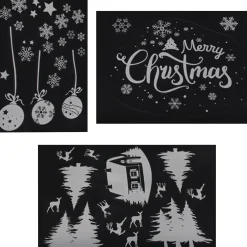 Weihnachtliche Wanddeko|Sterne|Frank Handels GmbH & Co. KG Fenstersticker "Merry Christmas", 33er Set