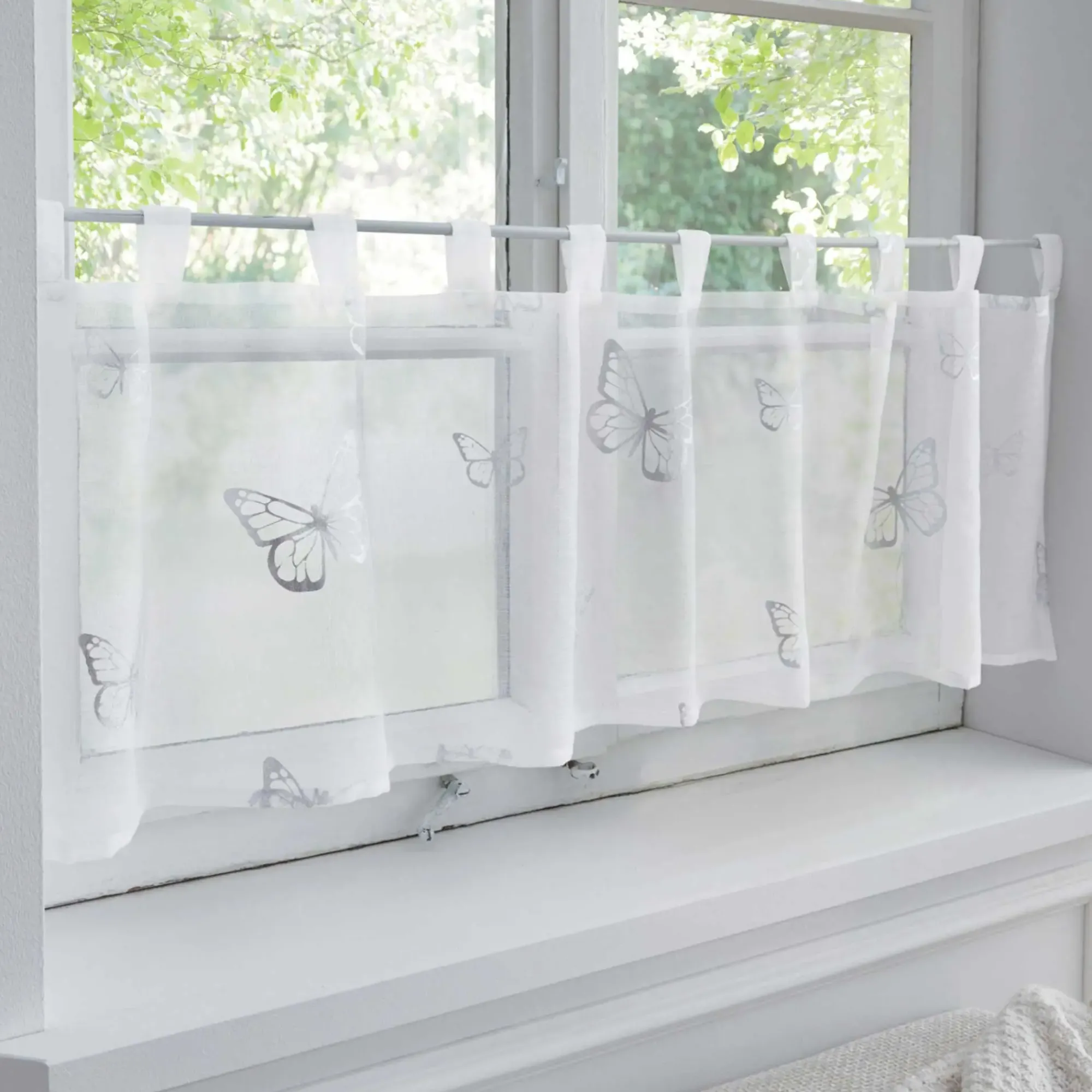 Fenstervorhänge|Frank Handels GmbH & Co. KG Fenstervorhang "Schmetterling"