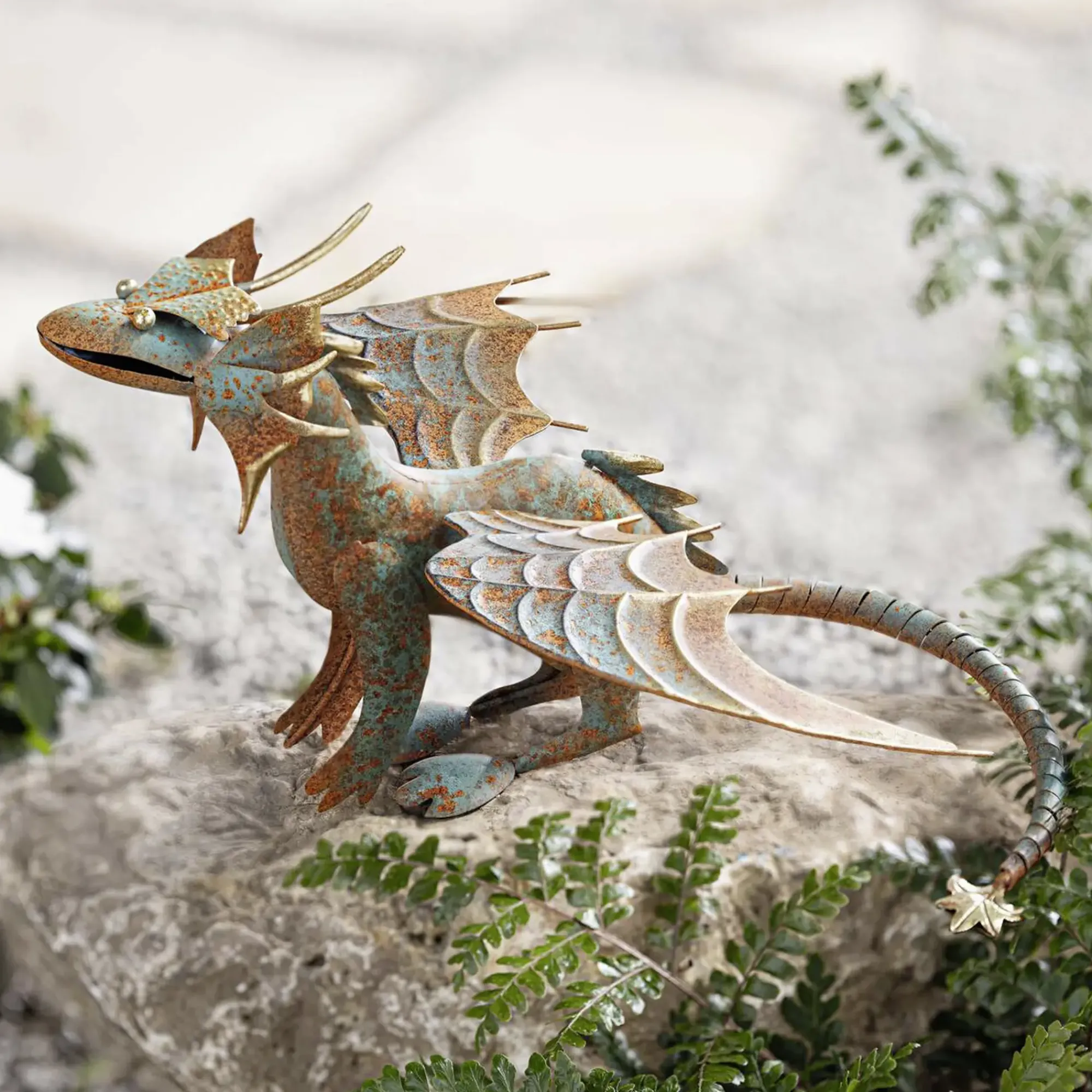 Gartenfiguren|Dekofiguren|Frank Handels GmbH & Co. KG Figur "Drache"