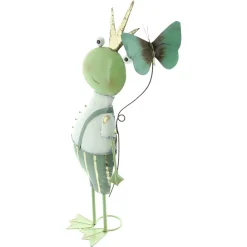 Gartenfiguren|Dekofiguren|Frank Handels GmbH & Co. KG Figur "Frosch mit Schmetterling"