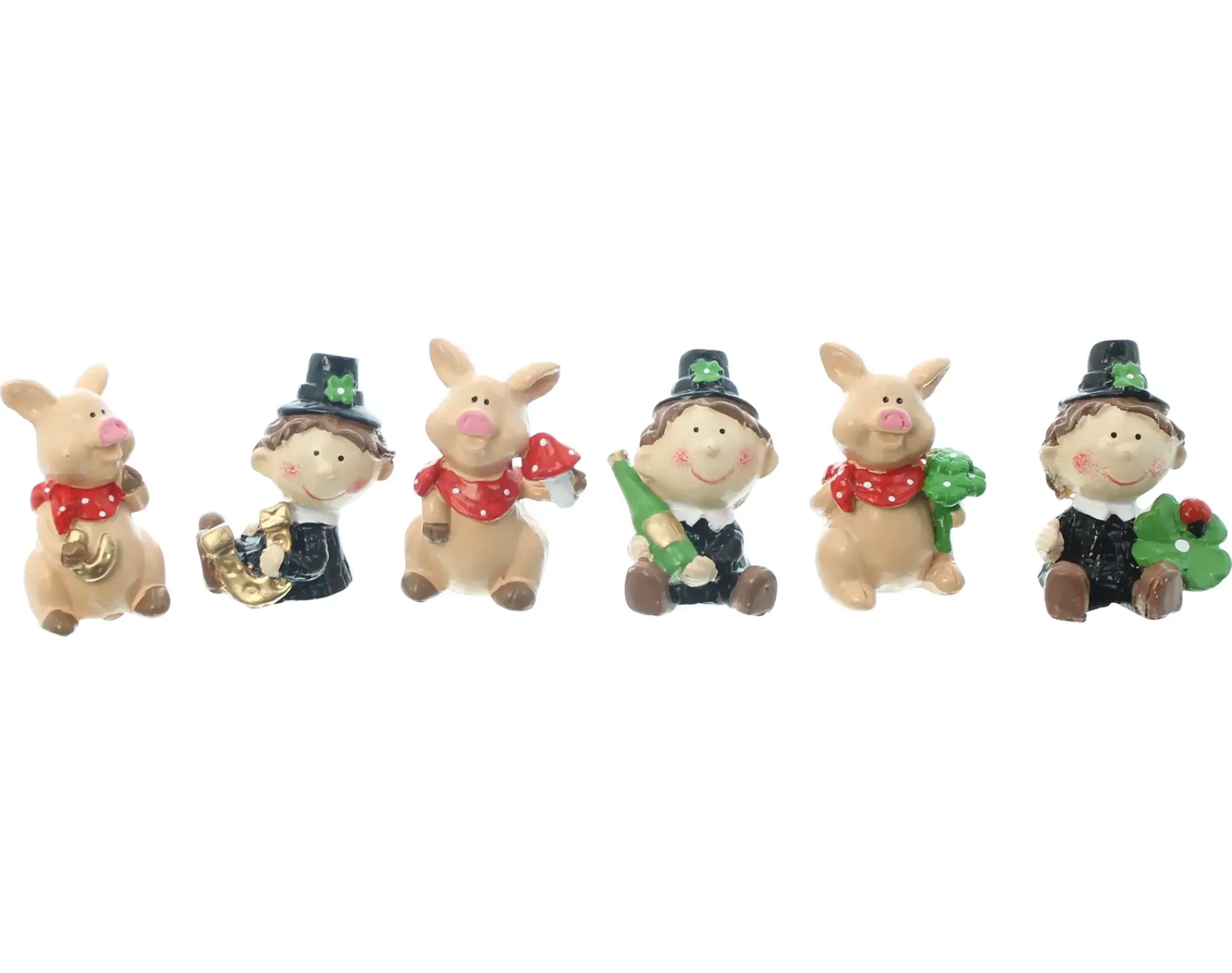 Dekofiguren|Frank Handels GmbH & Co. KG Figur "Glücksbringer", 6er Set