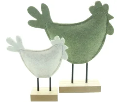 Dekofiguren|Frank Handels GmbH & Co. KG Figur "Henne & Hahn", 2er Set