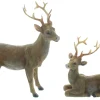 Weihnachtliche Dekofiguren|Frank Handels GmbH & Co. KG Figur "Hirschpaar", 2er Set