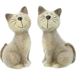 Gartenfiguren|Dekofiguren|Frank Handels GmbH & Co. KG Figur "Katze", 2er Set