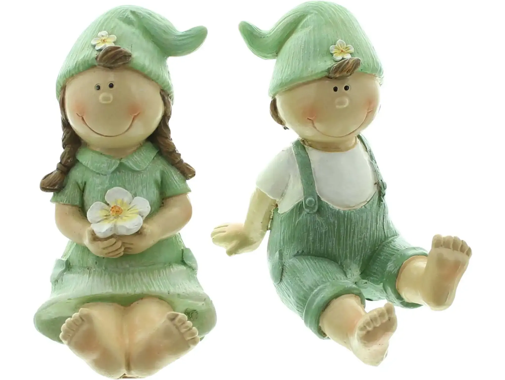 Dekofiguren|Frank Handels GmbH & Co. KG Figur "Mädchen & Junge", 2er Set