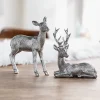 Weihnachtliche Dekofiguren|Chalet & Hütte|Frank Handels GmbH & Co. KG Figur "Reh & Hirsch", 2er Set