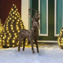 Weihnachtliche Dekofiguren|Figuren Für Den Garten|Frank Handels GmbH & Co. KG Figur "Rentier"