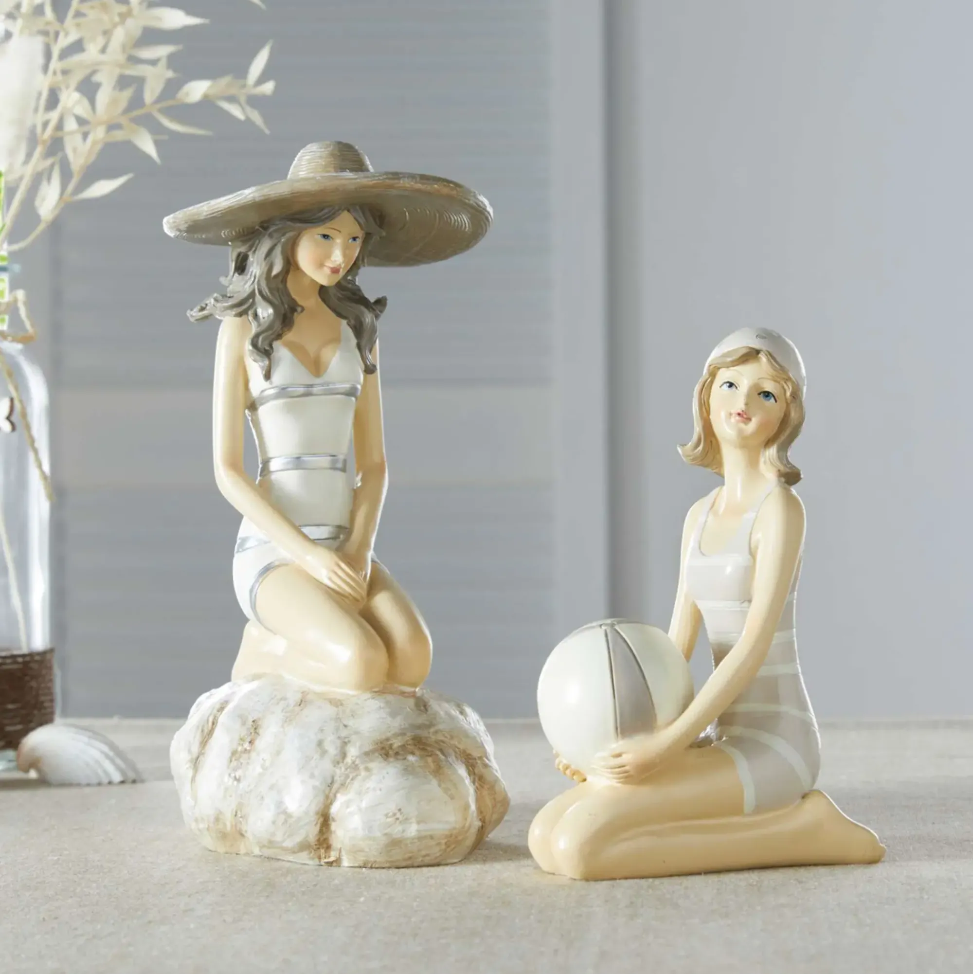 Dekofiguren|Frank Handels GmbH & Co. KG Figur "Stranddame"