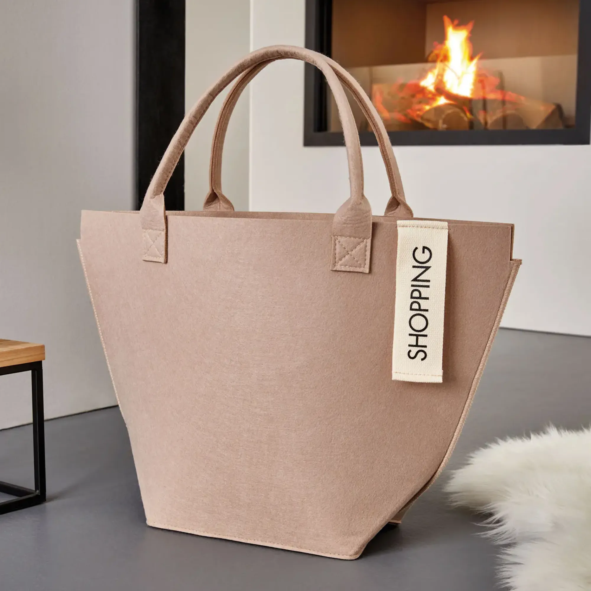 Wohnzimmer|Taschen|Frank Handels GmbH & Co. KG Filztasche "Shopping"