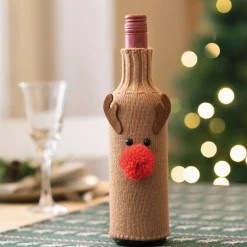 Geschenktaschen & -Säckchen|Geschenktaschen & -Säckchen|Frank Handels GmbH & Co. KG Flaschendeko "Rudolf"