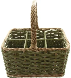 Flaschenkörbe|Frank Handels GmbH & Co. KG Flaschenkorb "Washed Green", für 6 Flaschen