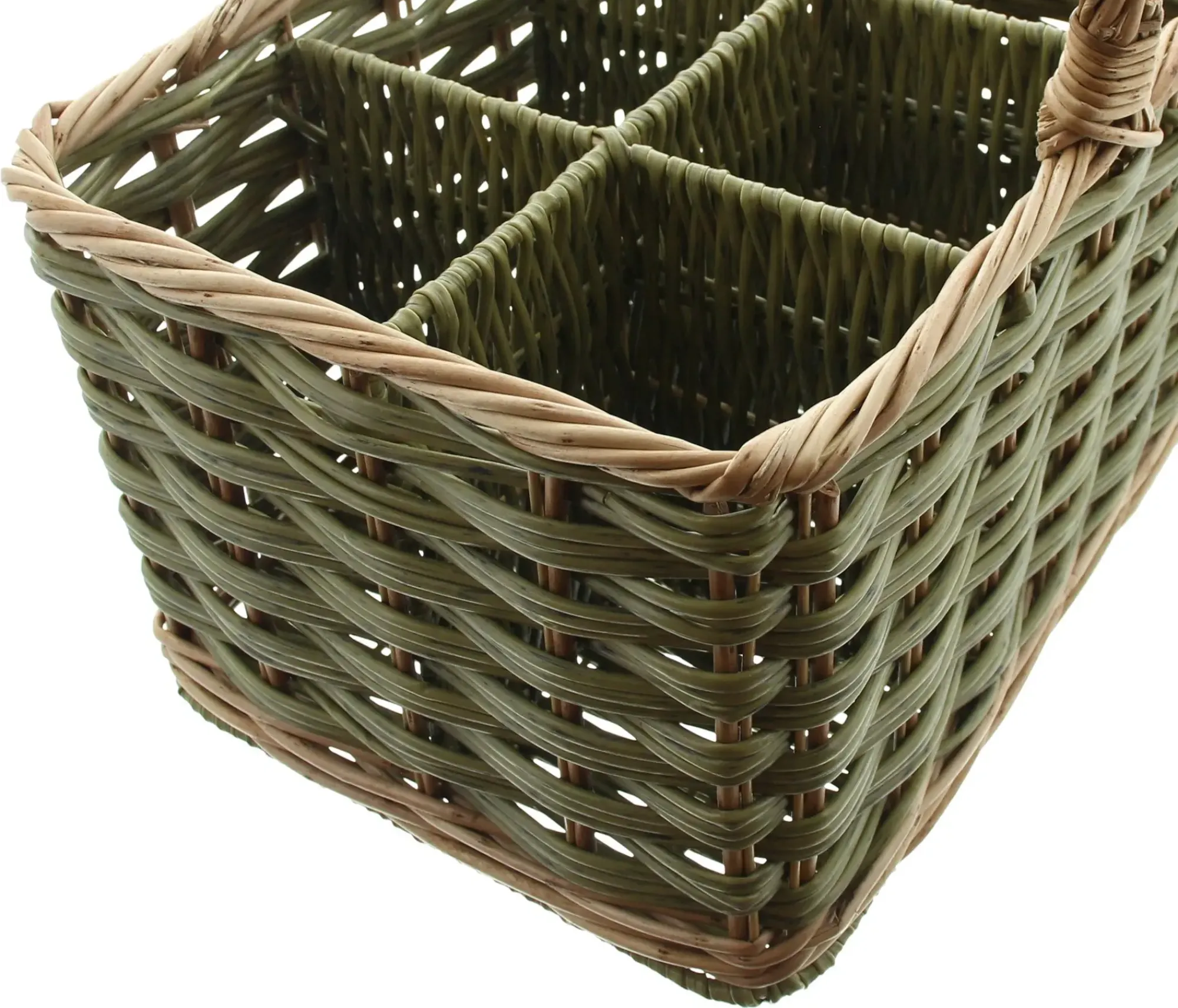 Flaschenkörbe|Frank Handels GmbH & Co. KG Flaschenkorb "Washed Green", für 6 Flaschen