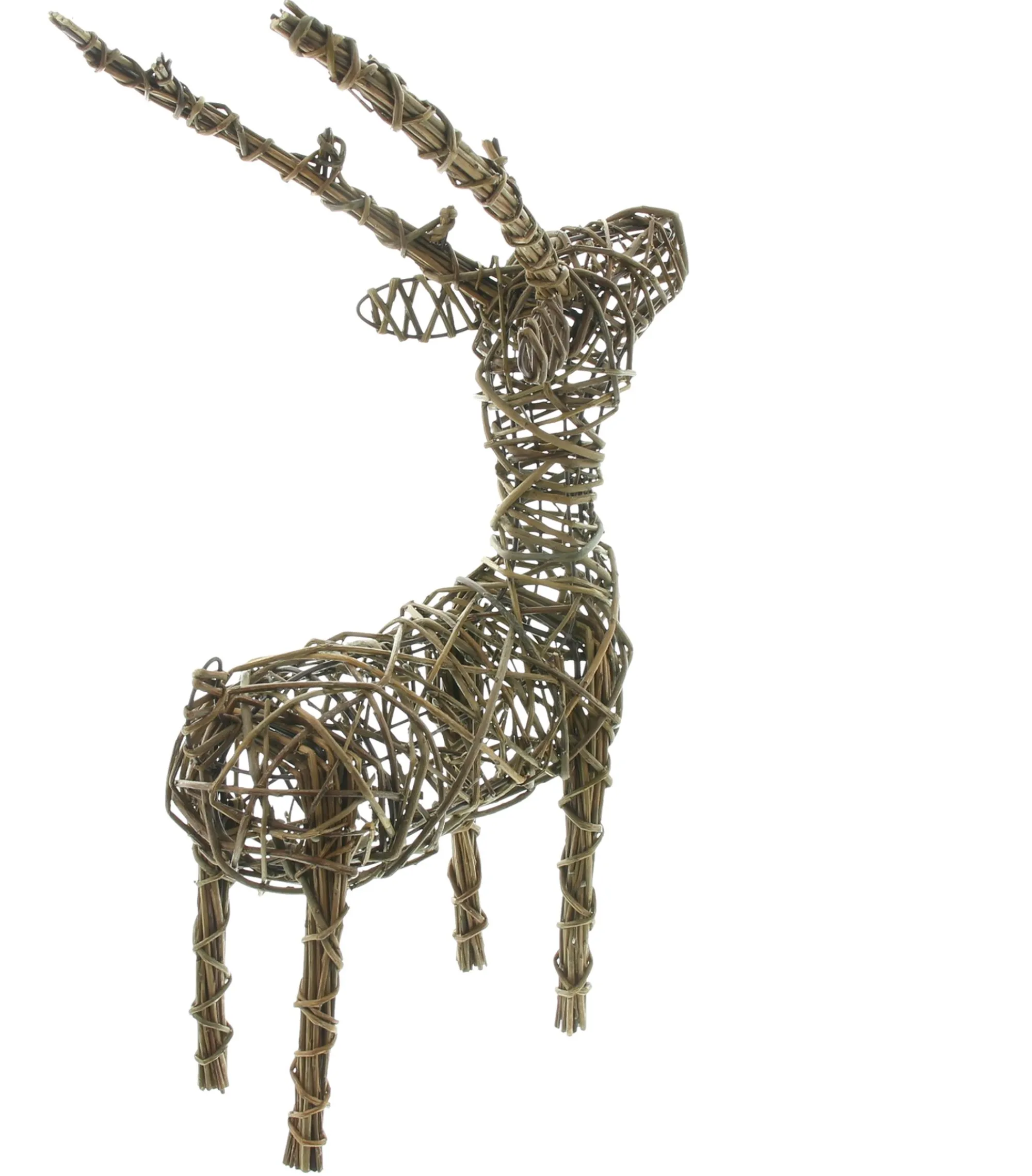Home&Living - Weihnachten|Weihnachtliche Dekofiguren|Frank Handels GmbH & Co. KG Flechtfigur "Rentier"