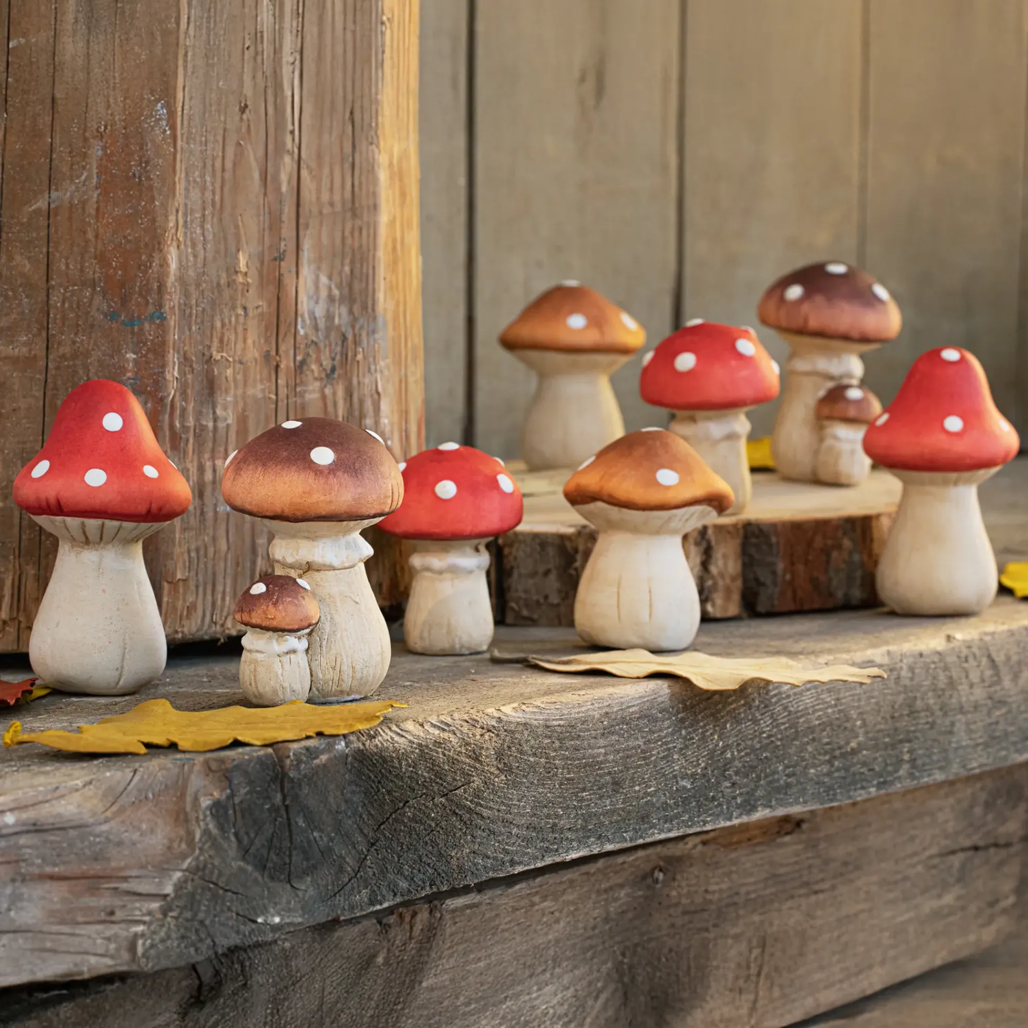 Herbstgarten|Dekopilze|Frank Handels GmbH & Co. KG Fliegenpilz "Petit", 8er Set