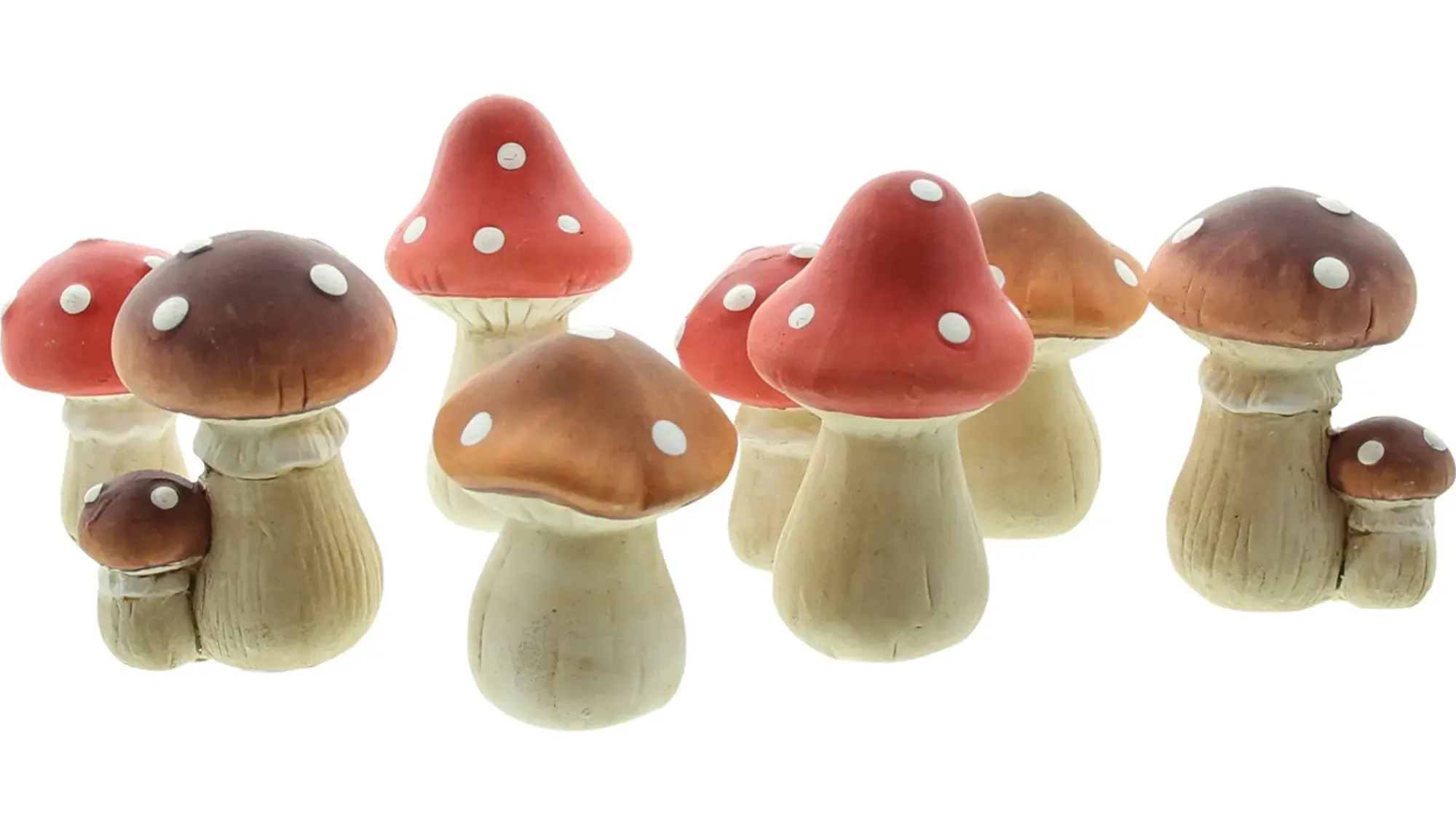 Herbstgarten|Dekopilze|Frank Handels GmbH & Co. KG Fliegenpilz "Petit", 8er Set