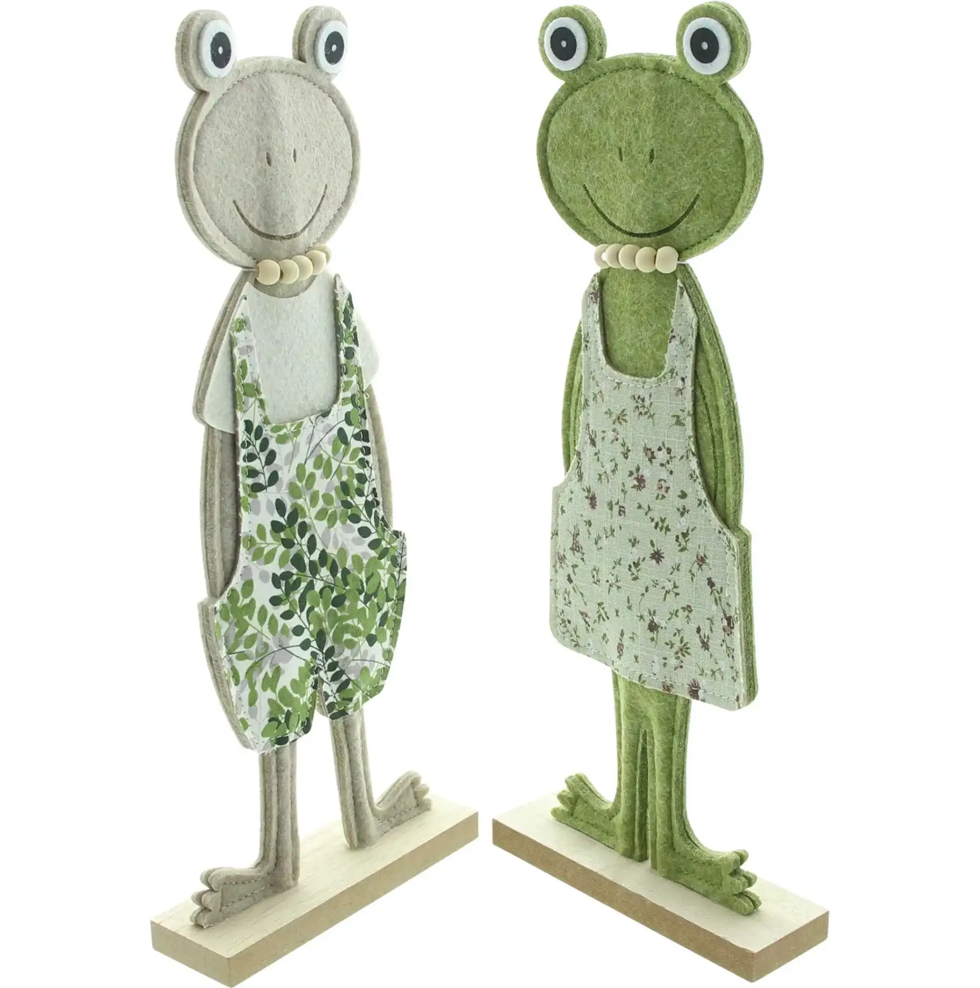 Dekofiguren|Frank Handels GmbH & Co. KG Frosch "Casual", 2er Set