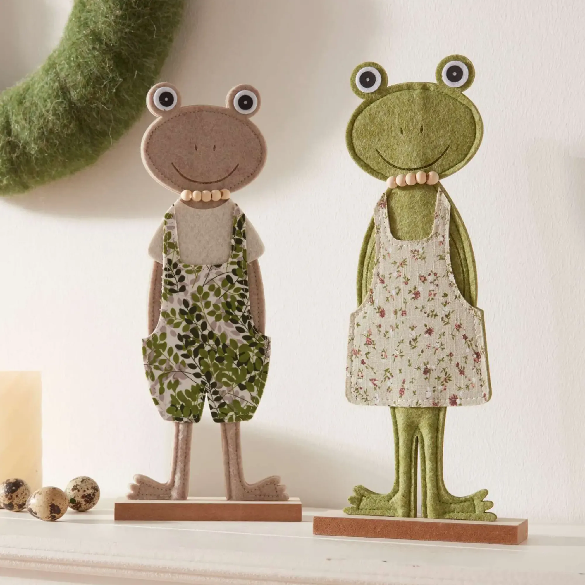 Dekofiguren|Frank Handels GmbH & Co. KG Frosch "Casual", 2er Set