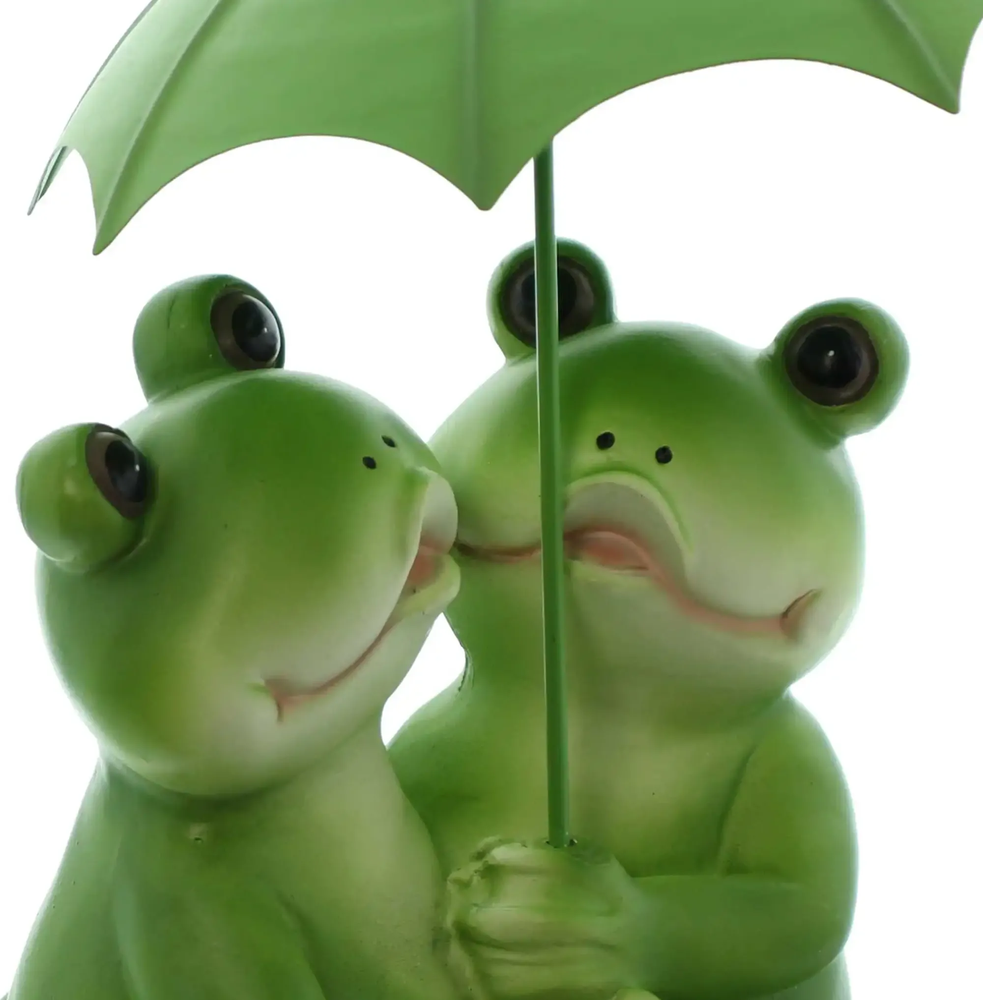 Dekofiguren|Frank Handels GmbH & Co. KG Froschpaar "Regenschirm"