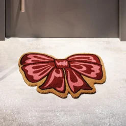 Weihnachtliche Gartendeko|Fußmatten|Frank Handels GmbH & Co. KG Fußmatte "Schleife"