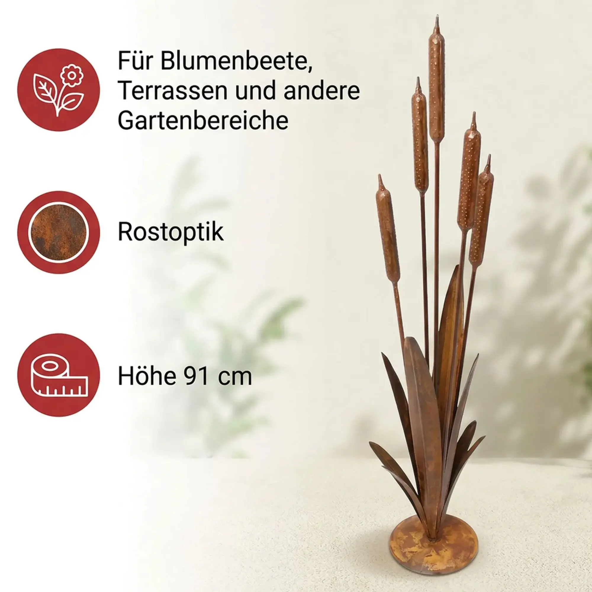 Herbstgarten|Gartendeko|Frank Handels GmbH & Co. KG Gartendeko "Schilf"