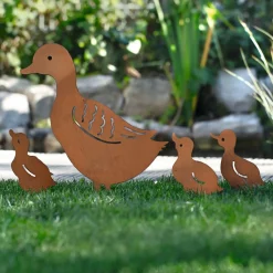Gartenstecker|Frank Handels GmbH & Co. KG Gartenstecker "Entenfamilie", 4er Set