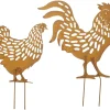 Gartenstecker|Frank Handels GmbH & Co. KG Gartenstecker "Hahn & Huhn", 2er Set