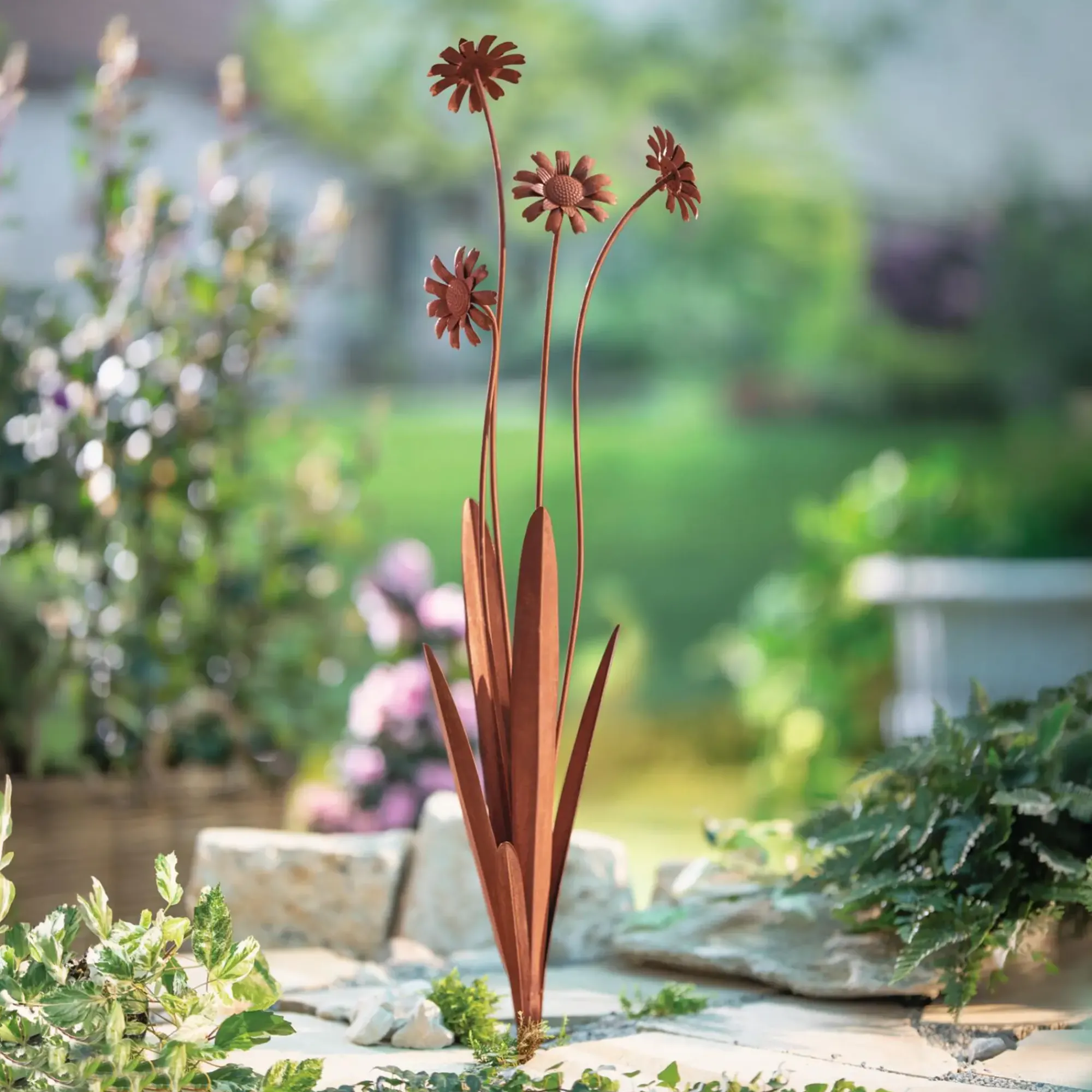 Gartenstecker|Frank Handels GmbH & Co. KG Gartenstecker "Rostblumen"