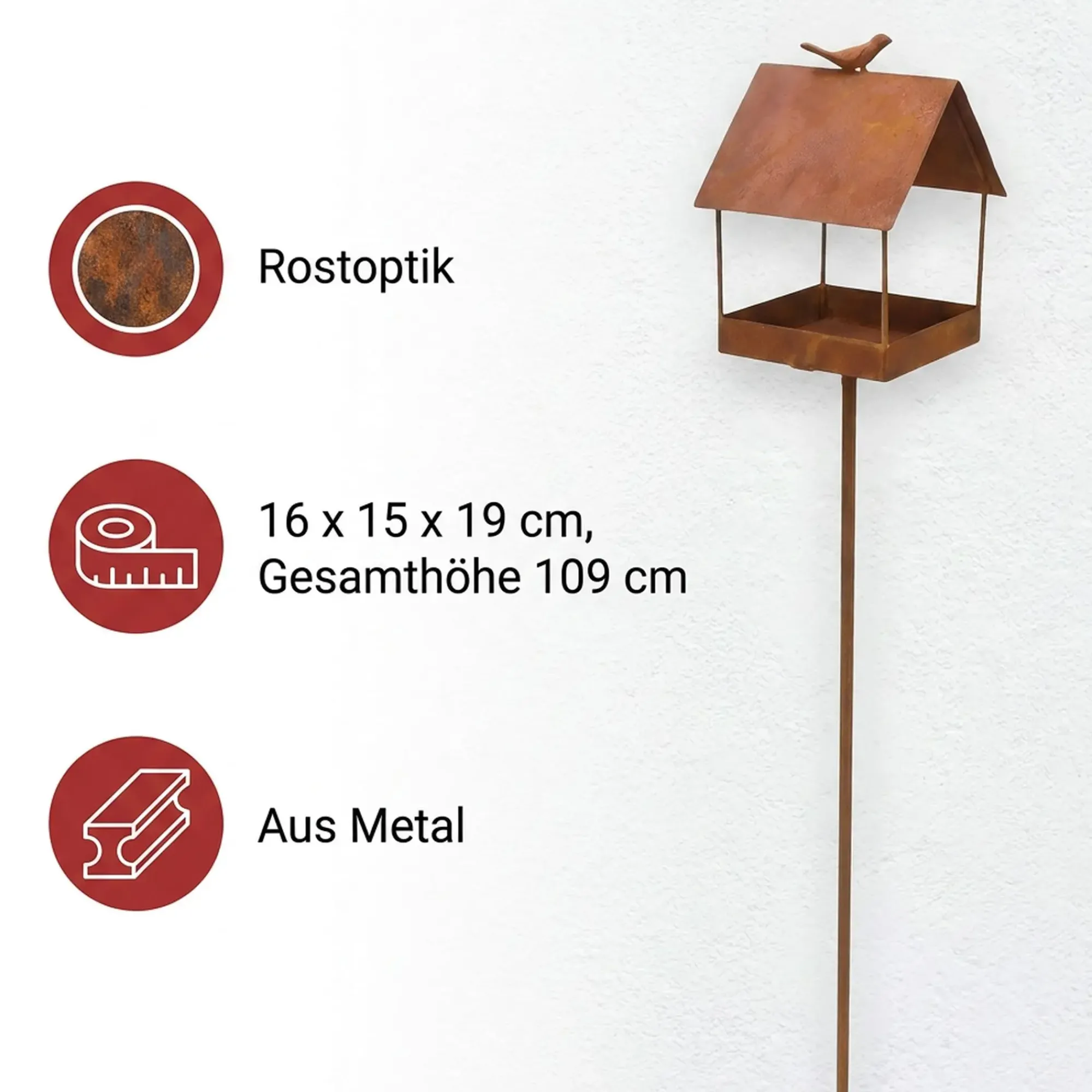 Gartenstecker|Vogelhäuser & Vogeltränken|Frank Handels GmbH & Co. KG Gartenstecker "Vogelhaus"