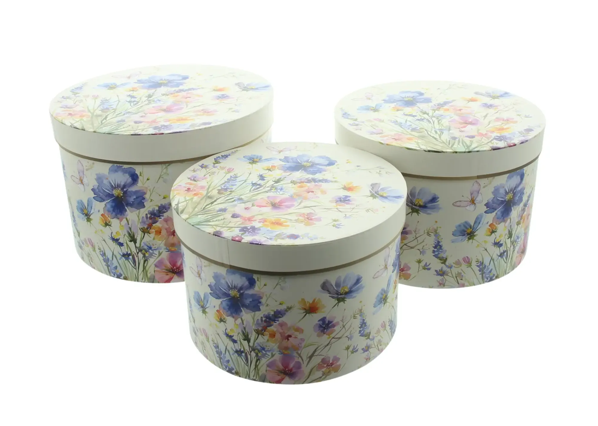 Geschenktaschen & -Säckchen|Geschenktaschen|Frank Handels GmbH & Co. KG Geschenkbox "Blumenwiese", 3er Set