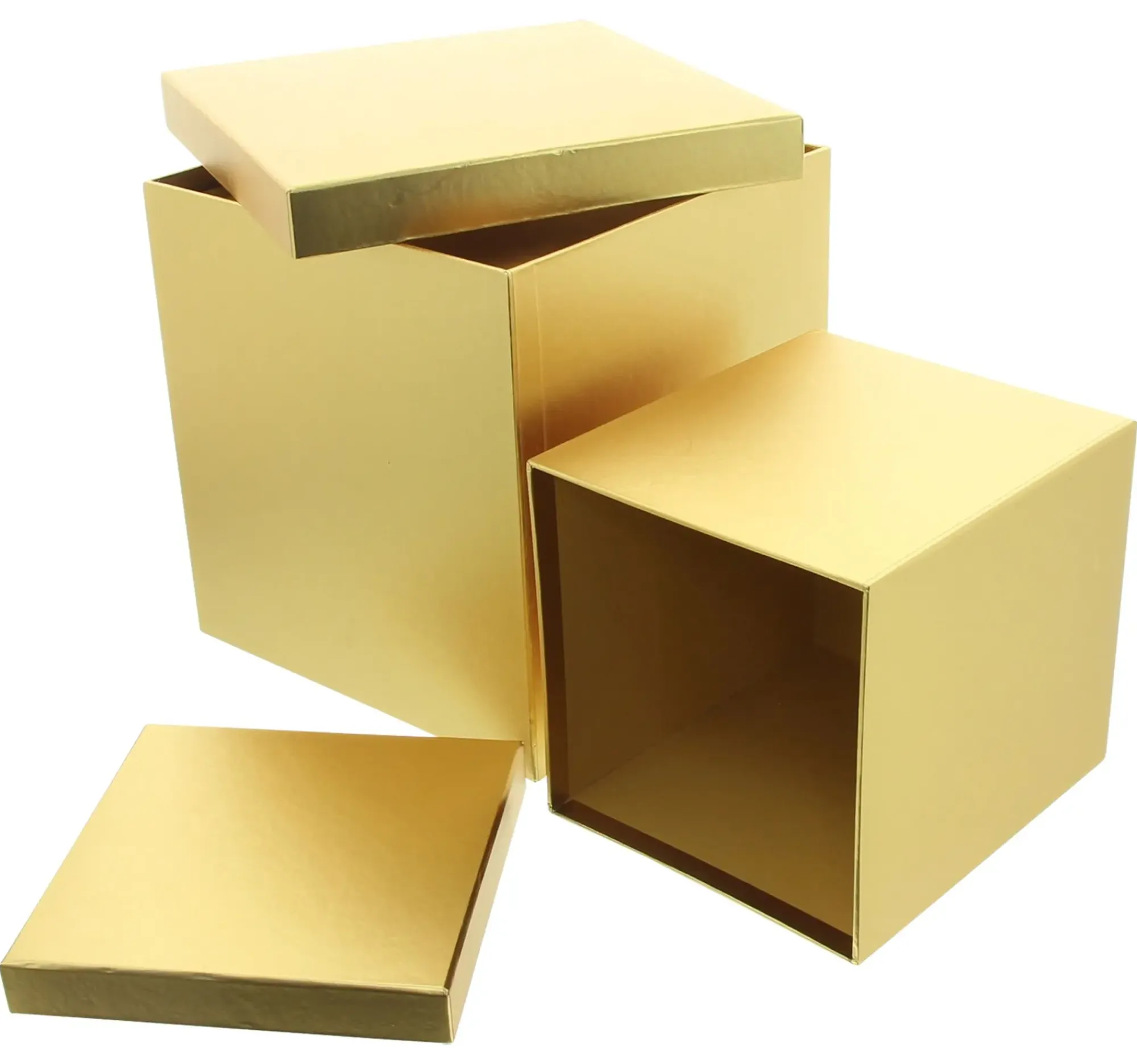 Geschenktaschen & -Säckchen|Geschenkboxen|Frank Handels GmbH & Co. KG Geschenkbox "Goldschimmer", 3er Set