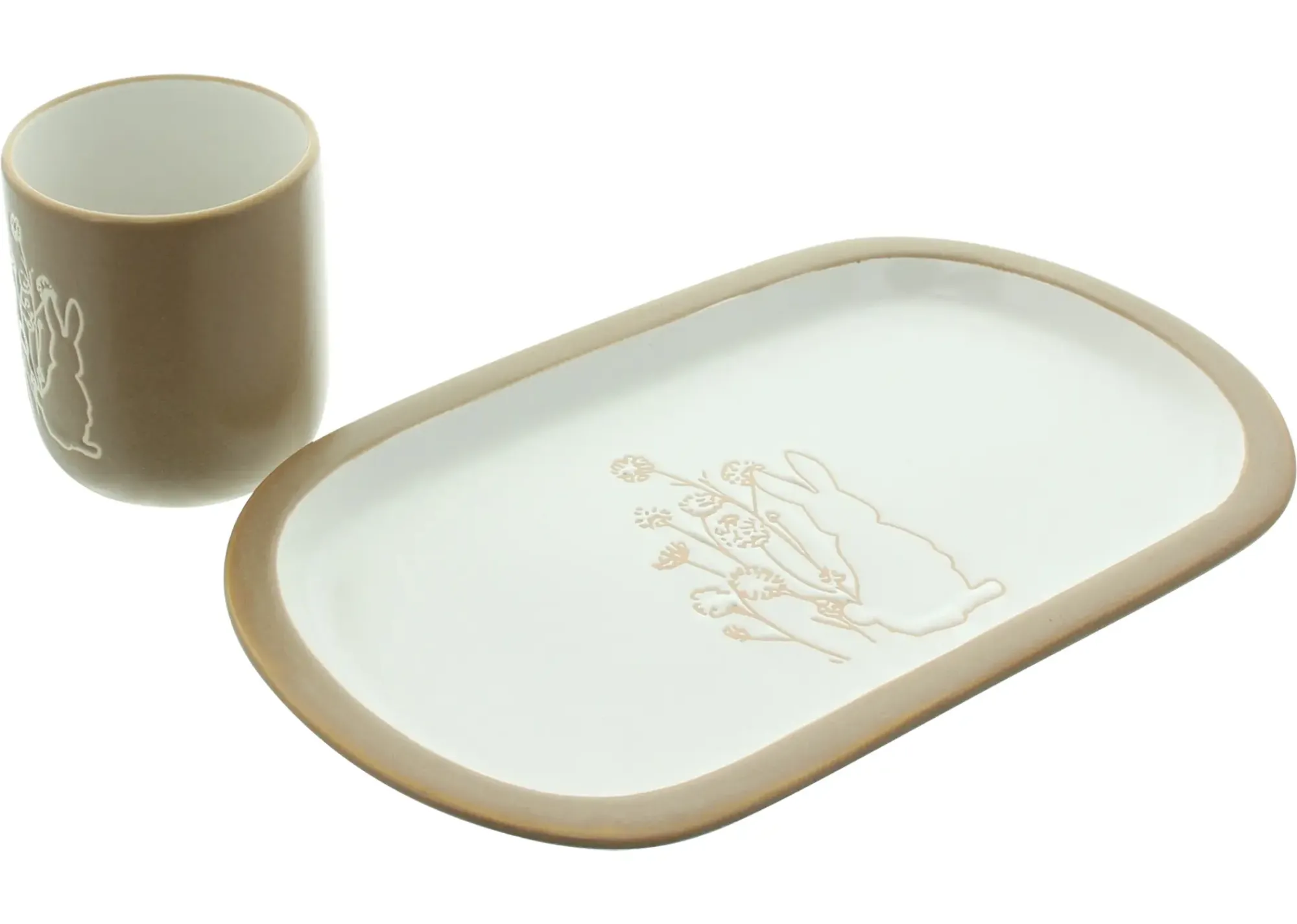 Geschirr|Küche|Frank Handels GmbH & Co. KG Geschirrset "Frühlingshäschen", 2tlg.