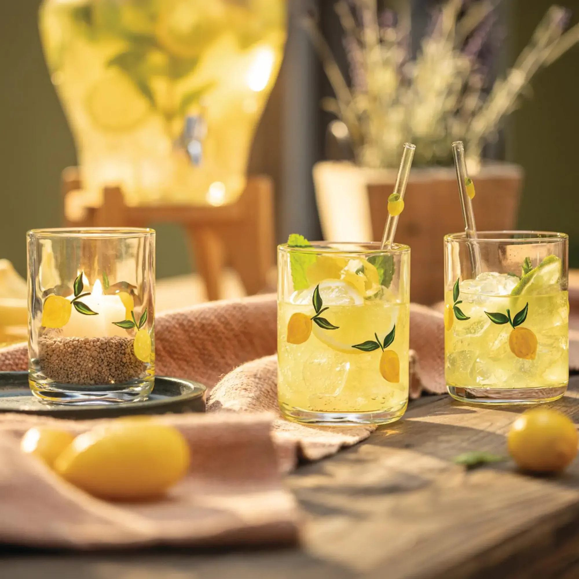 Geschirr|Küche|Frank Handels GmbH & Co. KG Glas "Zitrone", 2er Set