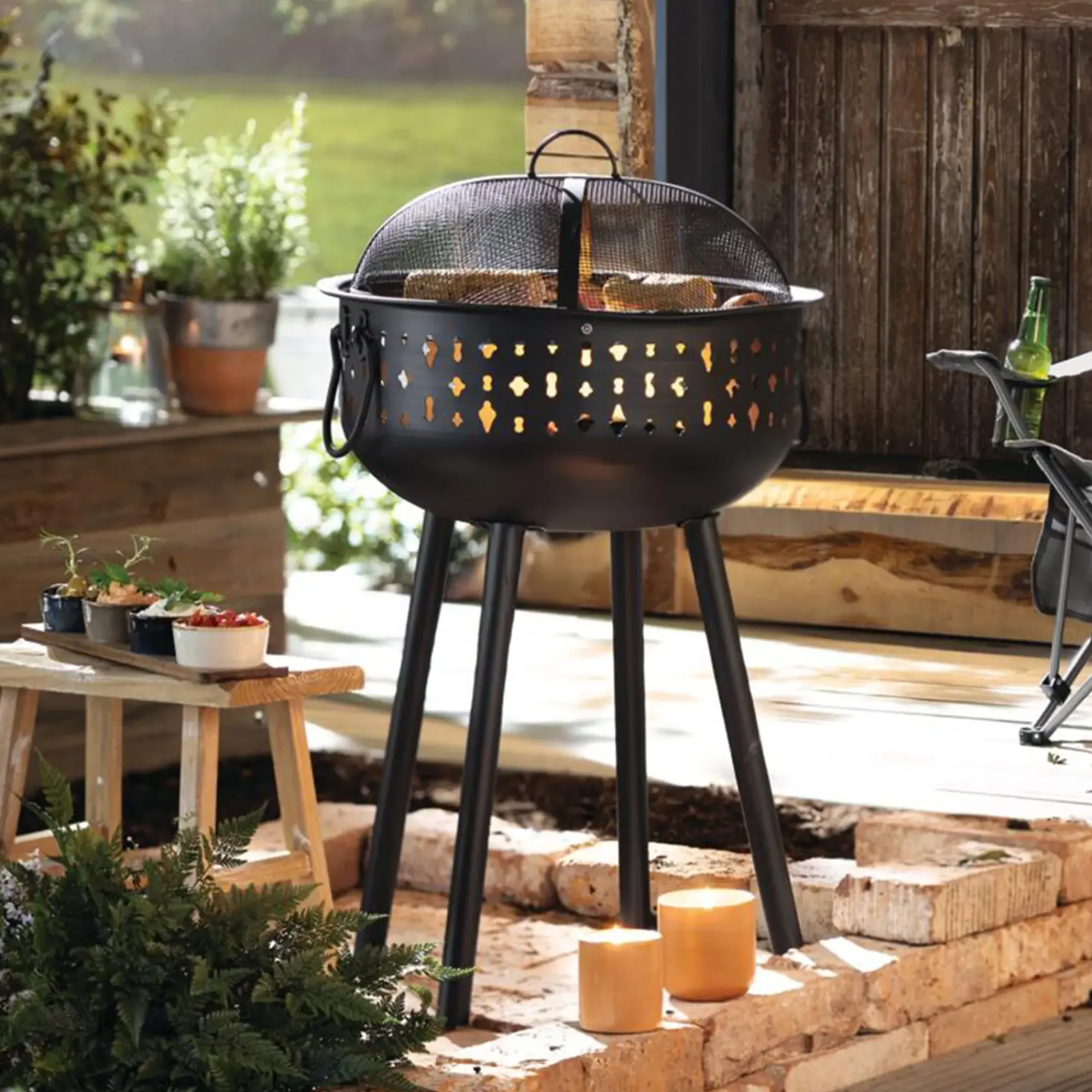Feuerschalen|Frank Handels GmbH & Co. KG Grill "Black"