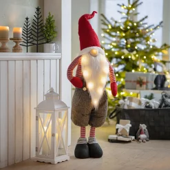 Weihnachtliche Dekofiguren|Weihnachtsmänner|Frank Handels GmbH & Co. KG Großer LED-Wichtel