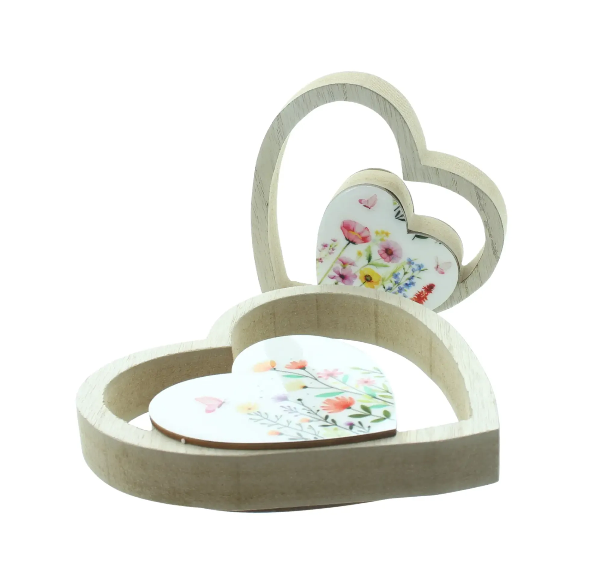 Deko- Und Wohnaccessoires|Frank Handels GmbH & Co. KG Herz "Blumenwiese", 2er Set