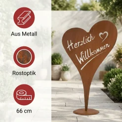 Gartendeko|Frank Handels GmbH & Co. KG Herz 