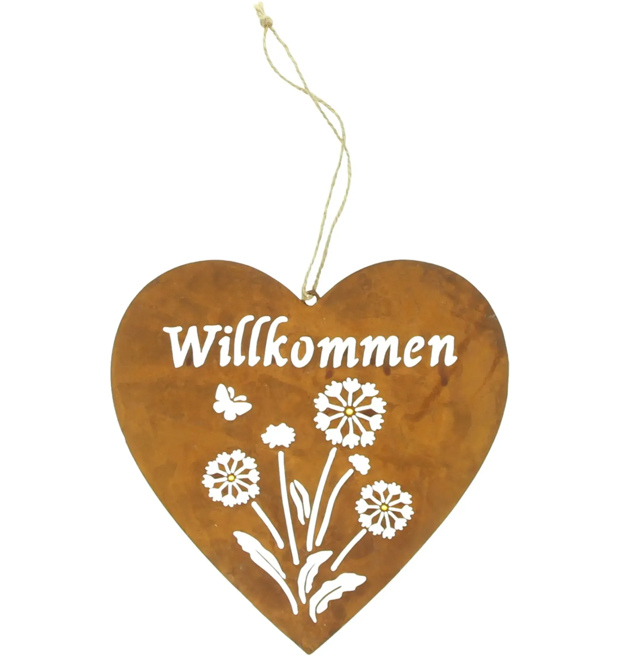Herbstgarten|Dekohänger|Frank Handels GmbH & Co. KG Herzhänger "Willkommen"