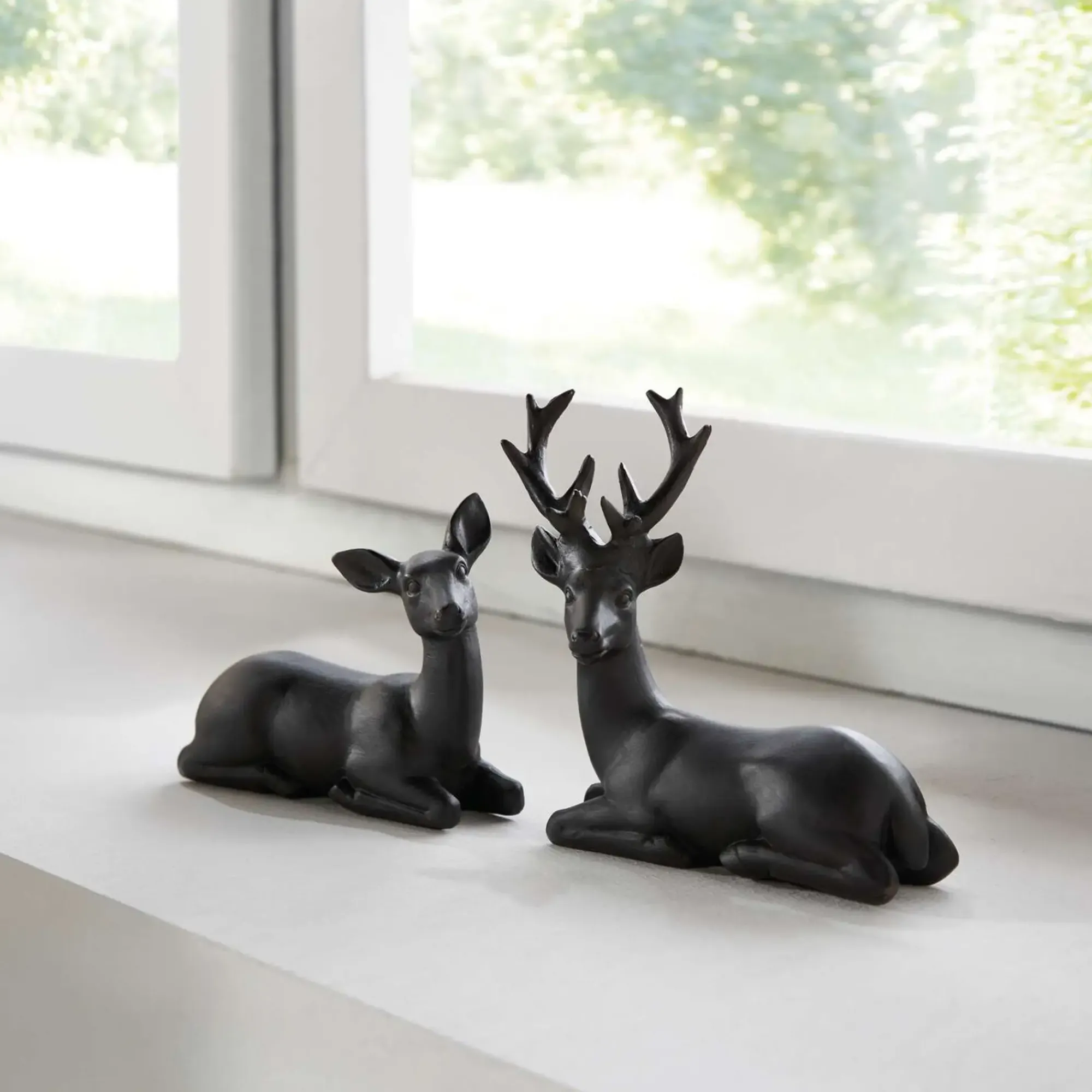 Chalet & Hütte|Frank Handels GmbH & Co. KG Hirschpaar "Black"