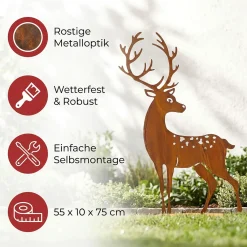 Figuren Für Den Garten|Chalet & Hütte|Frank Handels GmbH & Co. KG Hirsch 