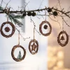Dekohänger|Baumschmuck|Frank Handels GmbH & Co. KG Hänger "Minikranz", 5er Set