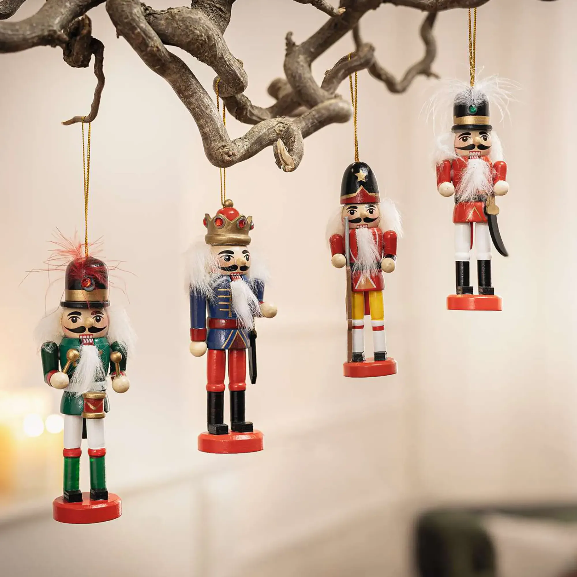 Dekohänger|Baumschmuck|Frank Handels GmbH & Co. KG Hänger "Nussknacker", 4er Set