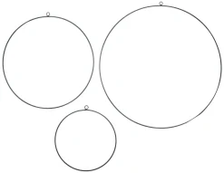 Weihnachtliche Dekoringe|Dekoringe|Frank Handels GmbH & Co. KG Hänger "Ring", 3er Set