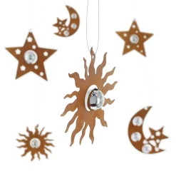 Dekohänger|Baumschmuck|Frank Handels GmbH & Co. KG Hänger "Rostoptik", 6er Set