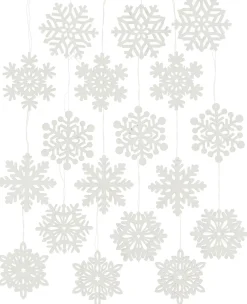 Dekohänger|Baumschmuck|Frank Handels GmbH & Co. KG Hänger "Schneeflocke", 18er Set
