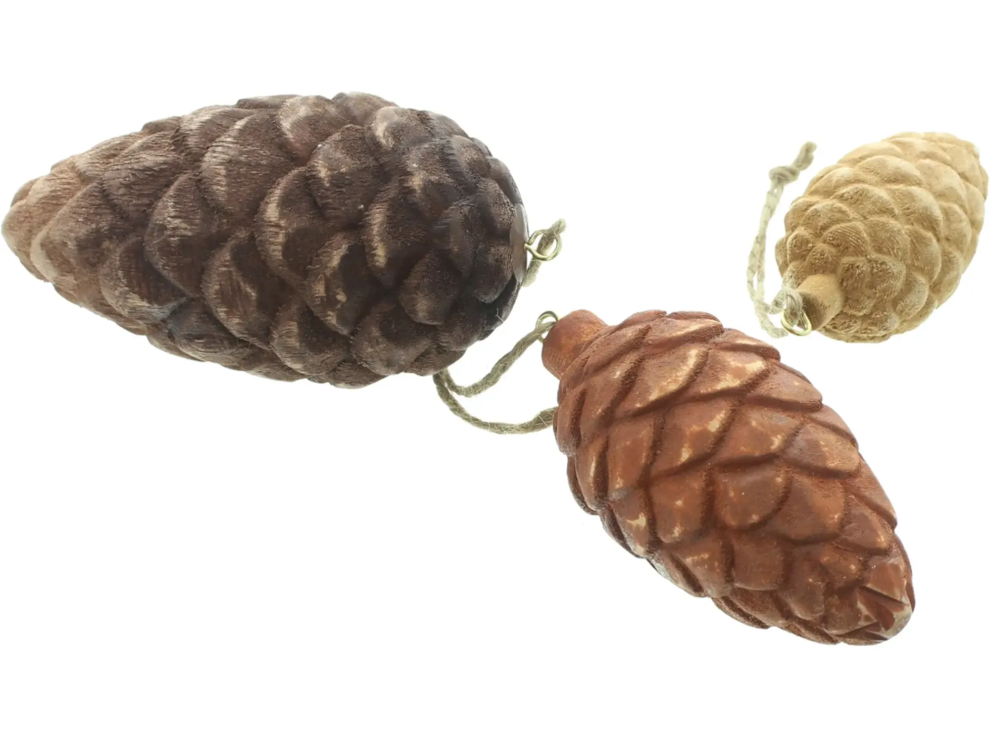 Dekohänger|Baumschmuck|Frank Handels GmbH & Co. KG Hänger "Tannenzapfen", 3er Set