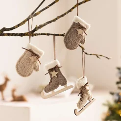 Dekohänger|Baumschmuck|Frank Handels GmbH & Co. KG Hänger "Winterzeit", 4er Set