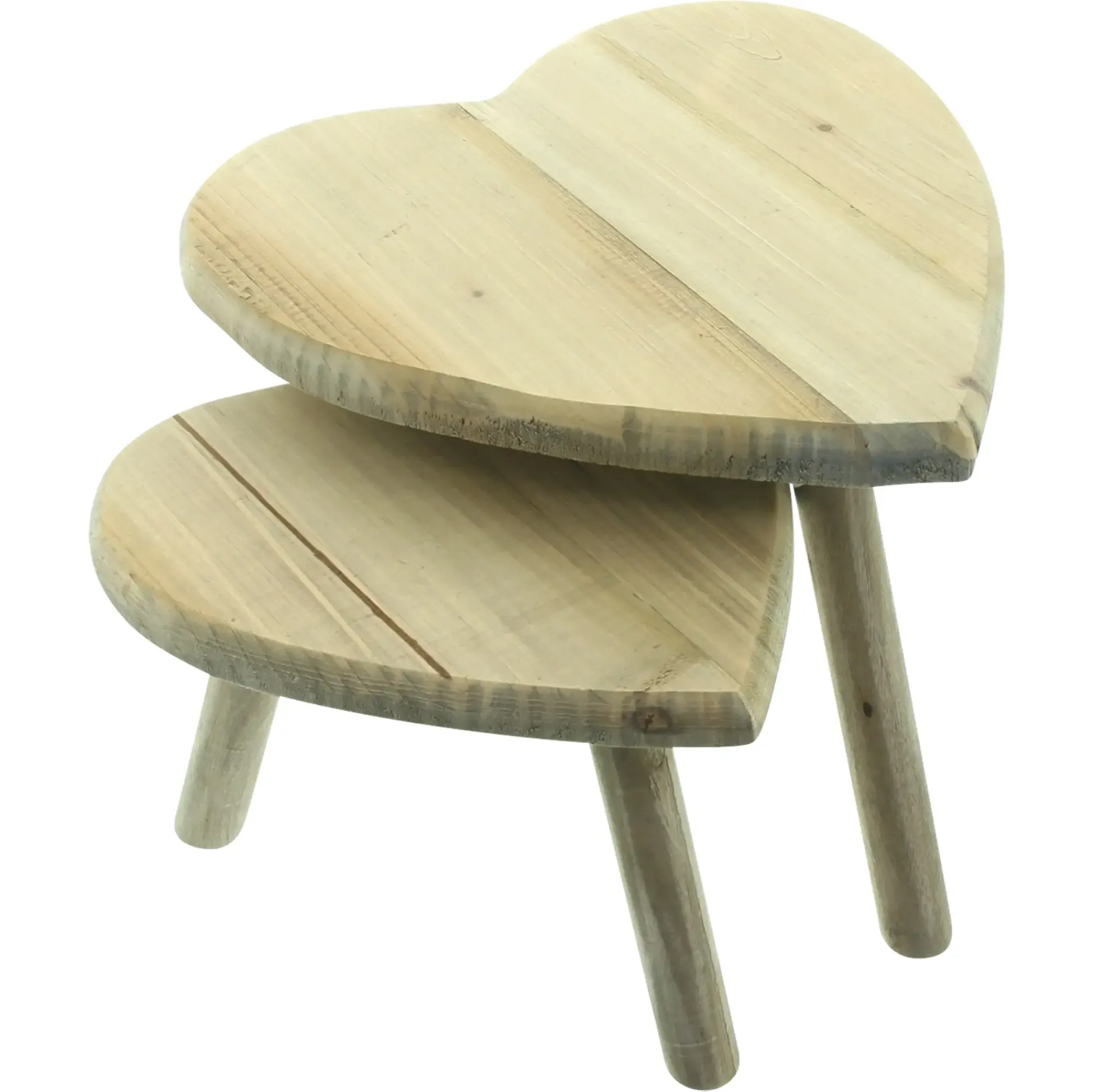 Hocker|Chalet & Hütte|Frank Handels GmbH & Co. KG Hocker "Herz", 2er Set