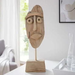 Deko- Und Wohnaccessoires|Wohnzimmer|Frank Handels GmbH & Co. KG Holzdeko "Gesicht"