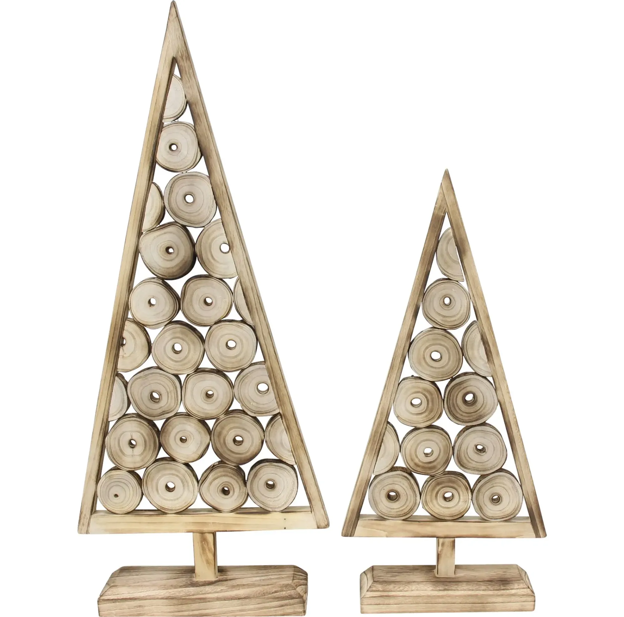 Tannenbäume|Frank Handels GmbH & Co. KG Holzdeko "Tannenbaum", 2er Set