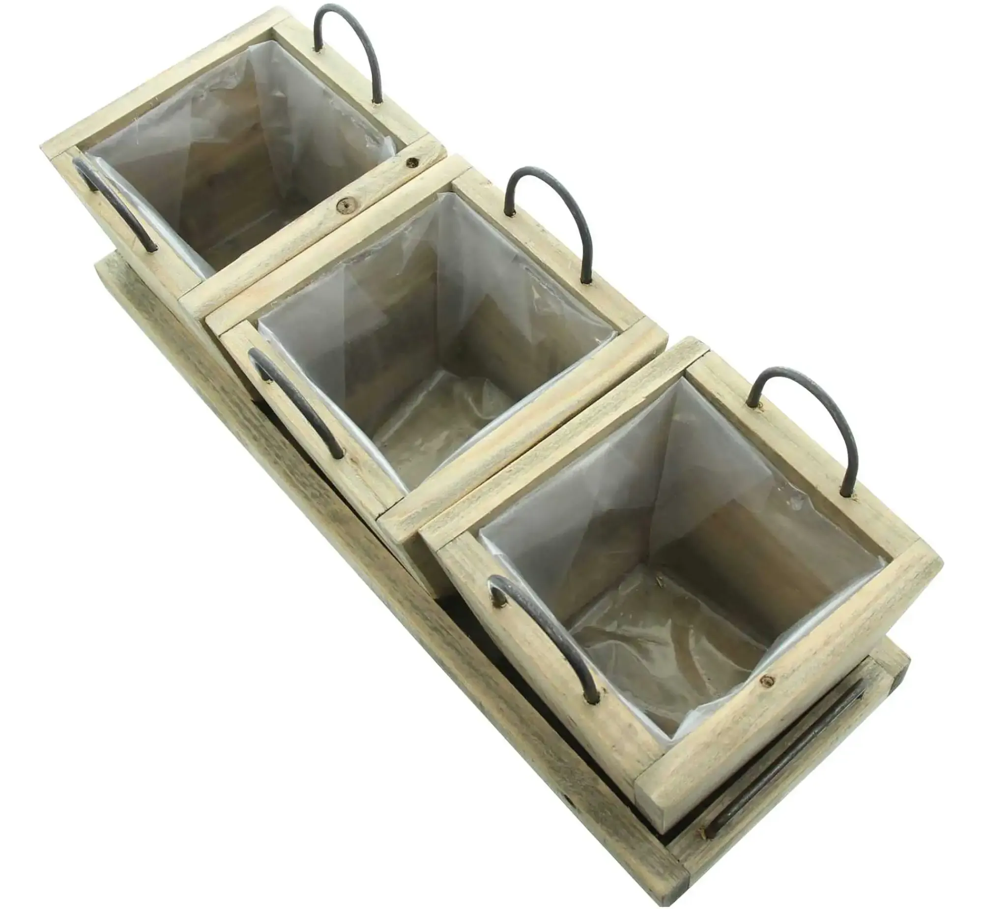 Pflanztöpfe|Frank Handels GmbH & Co. KG Holzpflanzer "Recycling-Chic"
